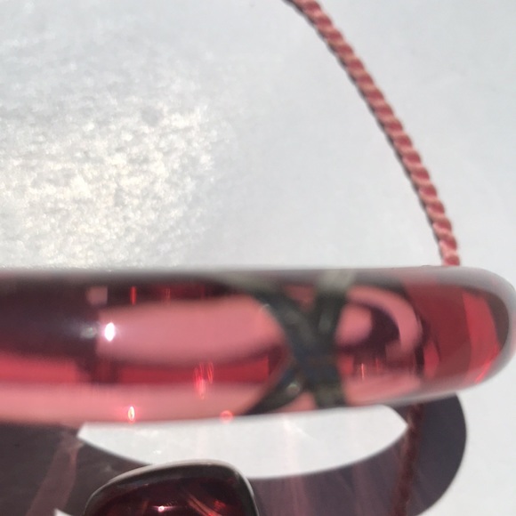 Angelique De Paris Pink Glass/Silver/White Topaz - Picture 7 of 10